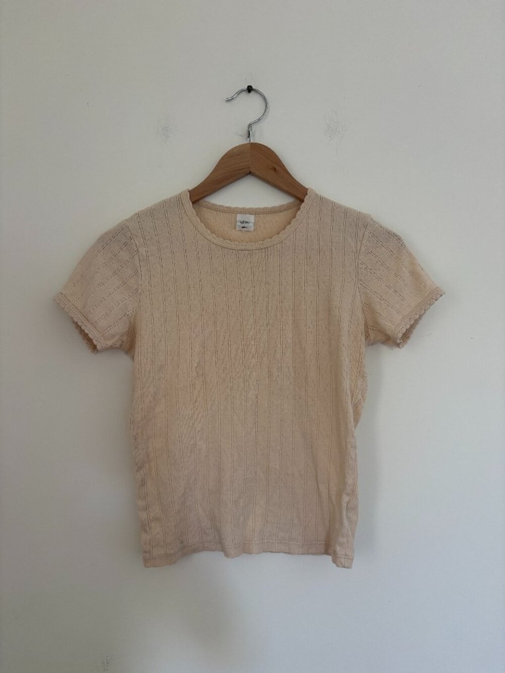 LESET Pointelle Tee S